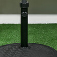 OUTSUNNY - Pied de parasol rond base de lestage Ø 46 x 34 cm métal motif zig zag poids net 14 Kg noir - vignette