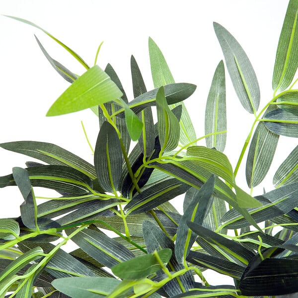 OUTSUNNY - Bambou artificiel XXL 1,80H m 1105 feuilles denses réalistes pot inclus noir vert - large