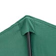 OUTSUNNY - Demi parasol - parasol de balcon 5 entretoises métal polyester 2,69L x 1,38l x 2,36H m vert - vignette