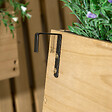 OUTSUNNY - Jardinière murale avec treillis - lot de 3 jardinières murales - dim. 60L x 16l x 80H cm - bois sapin pré-huilé - vignette