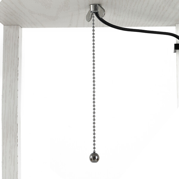 HOMCOM - Lampadaire étagère lampe étagère 26L x 26l x 160H cm 3 étagères 4 niveaux MDF blanc - large