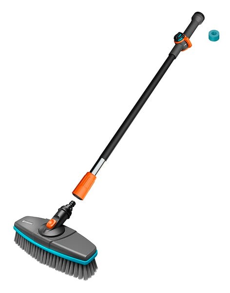 GARDENA - Kit de lavage avec brosse souple - Poils souples - Lot de 4 - large