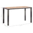 VIDAXL - vidaXL Table de jardin Anthracite et marron 123x60x74 cm Bois d'acacia - vignette