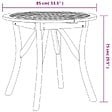 VIDAXL - vidaXL Table de jardin Ø 85 cm Bois d'acacia solide - vignette