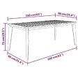 VIDAXL - vidaXL Table de jardin 160x90x75 cm Bois d'acacia solide - vignette
