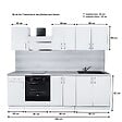 CUISINEANDCIE - Cuisineandcie - Cuisine complète ECO Chene Naturel 240 cm - vignette