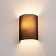 SLV - Demi abat-jour rond Fenda SLV - Ø 230mm - H 305mm - Textile - Noir - vignette