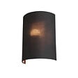 SLV - Demi abat-jour rond Fenda SLV - Ø 230mm - H 305mm - Textile - Noir et cuivre - vignette
