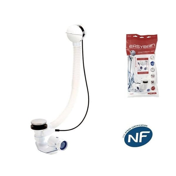NICOLL - Vidage baignoire NICOLL avec siphon extra-plat inclus - large