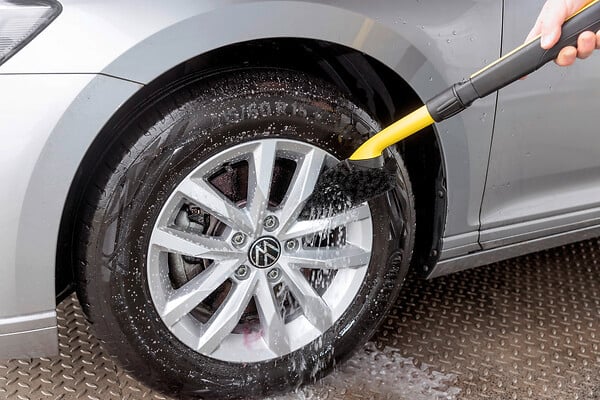 KARCHER - Brosse de lavage pour jantes - Compatible K2 à K7 - Noir - large