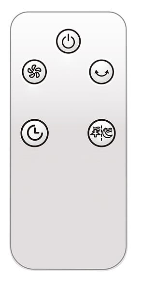 Ventilateur colonne - Blanc - 50W - large