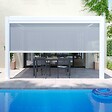 OVIALA - Store pour pergola bioclimatique kavala et thebes 3,67 x 2,32 m blanc - Sparte - vignette