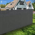 VOUNOT - Brise vue occultant en HDPE 150g/m² 1.8x20m avec attaches de fixation gris - vignette