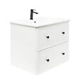 NATUREL - Naturel Meuble de salle de bain avec lavabo Naturel Forli 80x45x46 cm blanc (FORLI80BIU) - vignette