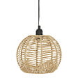 ATMOSPHERA - Luminaire Suspension en métal et corde Beige D 24 cm - vignette