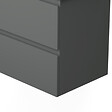 AICA SANITAIRE - AICA Meuble de salle de bain 60cm avec 2 tiroirs, suspendu Anthracite - vignette