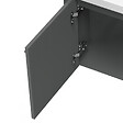 AICA SANITAIRE - AICA Meuble de salle de bain 40cm avec tiroir, meuble d'angle suspendu Anthracite - vignette
