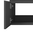AICA SANITAIRE - AICA Meuble de salle de bain 60cm à double porte, suspendu, Anthracite - vignette