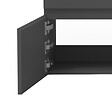 AICA SANITAIRE - AICA Meuble de salle de bain 120cm à double porte, suspendu, Anthracite - vignette
