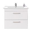 AICA SANITAIRE - AICA Meuble de salle de bain 60cm avec 2 tiroirs, suspendu blanc - vignette