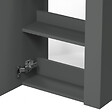 AICA SANITAIRE - AICA Meuble de salle de bain 44cm avec 2 compartiments, suspendu, Anthracite - vignette