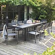 OVIALA - Ensemble table de jardin extensible 256-320 cm et 10 assises - Albi - vignette