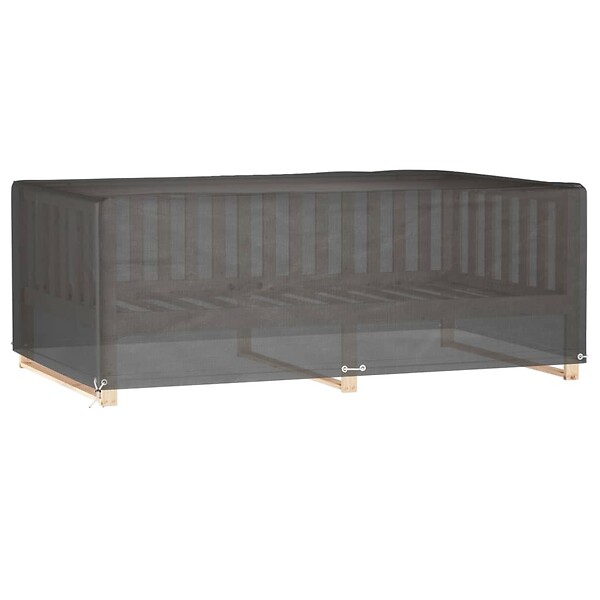 VIDAXL - vidaXL Housse de salon de jardin 12 œillets 213x132x75cm rectangulaire - large