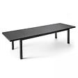 OVIALA - Table de jardin extensible en aluminium gris 10 places - Albi - vignette