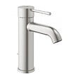 GROHE - Grohe Essence Mitigeur monocommande taille S avec tirette et vidage, cartouche en céramique, Supersteel (24171DC1) - vignette