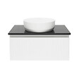 SWISS AQUA TECHNOLOGIES - Swiss Aqua Technologies Meuble de salle de bain avec comptoir en granit SAT Evolution 78x30x44,8 cm blanc mat (SATEVO80WMZ) - vignette