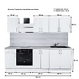 CUISINEANDCIE - Cuisineandcie - Cuisine complète ECO Gris Brillant 240 cm - vignette