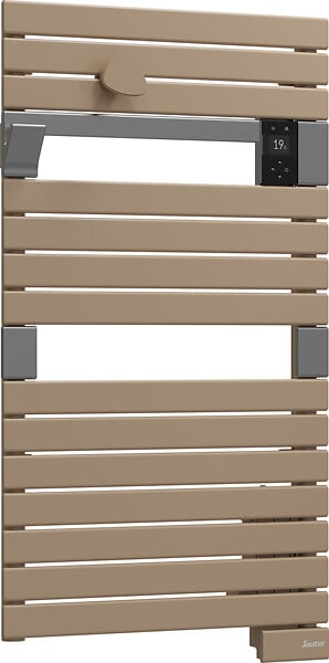 SAUTER - Sèche-serviettes acier Asama connecté II Cappuccino 500W - large