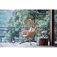 CONCEPT USINE - Fauteuil suspendu en résine tressée beige et noir AUROA $ - vignette