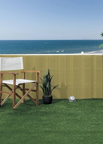 NORTENE - Canisse PVC double face 20mm - coloris Bambou - 1,5x3m - large