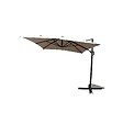 CONCEPT USINE - Parasol  ecru droit rectangle 395 x 295 m rotatif à 360 led CALVIA - vignette