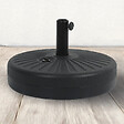 CONCEPT USINE - Pied de parasol circulaire en plastique résistant noir SUN - vignette