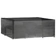 VIDAXL - vidaXL Housse de salon de jardin 16 œillets 250x250x90 cm carré - vignette
