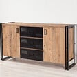 CONCEPT USINE - Buffet industriel avec portes et tiroirs HOLEN - vignette