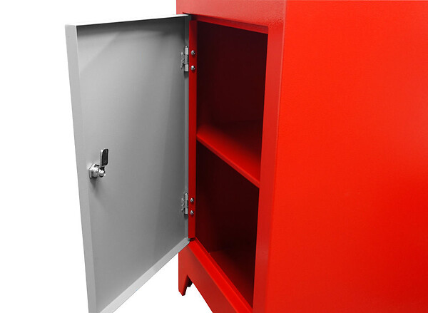 HOLZMANN - Socle métallique 900 x 500 x 500 mm pour perceuse à  charnières BBM35 + 1 porte - large