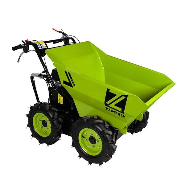 ZIPPER - Mini brouette thermique avec roues - 196 cc - charge max 300kg - large