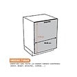 CUISINEANDCIE - Cuisineandcie - Façade pour lave-vaisselle tout intégrable Eco Blanc L 60 cm - vignette