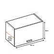 CUISINEANDCIE - Cuisineandcie - Meuble haut de cuisine Eco Blanc 1 porte relevable L 60 cm - vignette