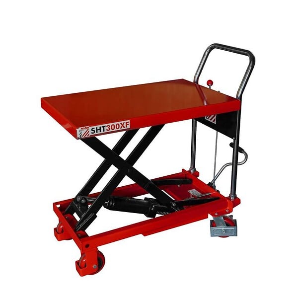 HOLZMANN - Chariot à  table élévatrice hydrolique 815 x 500 mm Ht. 280 à  900 mm - large