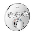 GROHE - Pack de douche encastré GROHTHERM SMARTCONTROL GROHE 34705000 - tête Ø  31 cm + douchette stick - vignette