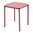 OVIALA - Table carrée de terrasse (70x70cm) rouge foncé - Almada - vignette