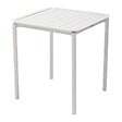 OVIALA - Table carrée de terrasse (70x70cm) blanche - Almada - vignette