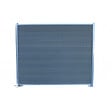 MCCOVER - Kit complet de départ/fin clôture en composite coextrudé 1,50 L x 1,80 H (lames réversible) Gris anthracite/ Gris clair, H : 180 cm, L : 150 cm - vignette