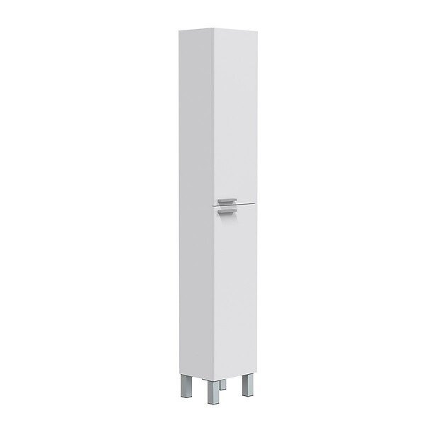ONDEE - Colonne de rangement à poser AKTIVA - 30cm - Blanc - Mélaminé - Livré en kit - large