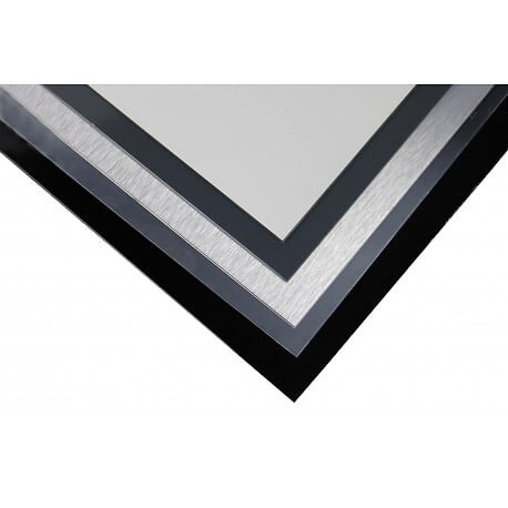 MCCOVER - Crédence miroir / alu brut (disponible en 2 m x 1 m et 1 m x 0.5 m) Miroir / alu brut, ep.3 mm, l.100 cm, L.200 cm - large