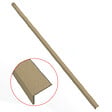 MCCOVER - Profil d'angle bois composite pour bardage Beige clair, ep.6 cm, l.6 cm, L.270 cm - vignette